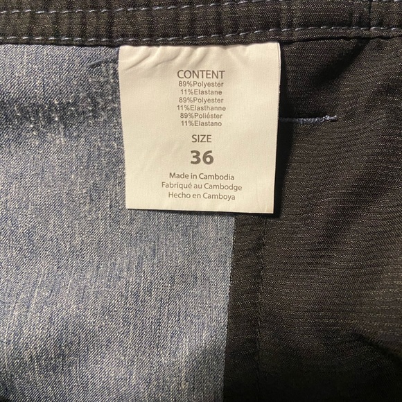 O'neill Reserve Slub Hybrid Shorts Men's 36 Gray Heather Hyperfreak Stretch - Picture 2 of 8